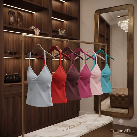 Débardeur de Sport Femme Sans Couture avec Soutien-Gorge Intégré