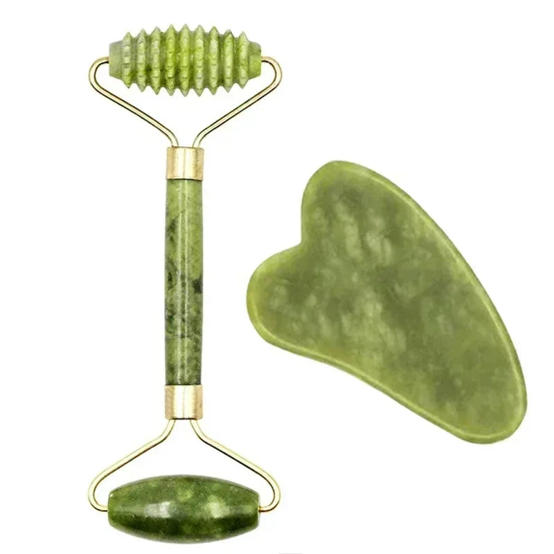 Rouleau & Gua Sha en Résine – Éclat du Visage