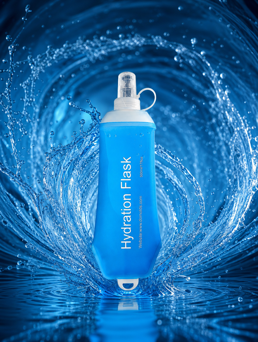 Gourde Pliable AXEN – 150 ml / 250 ml / 500 ml - TPU Souple & Ultra‑Légère