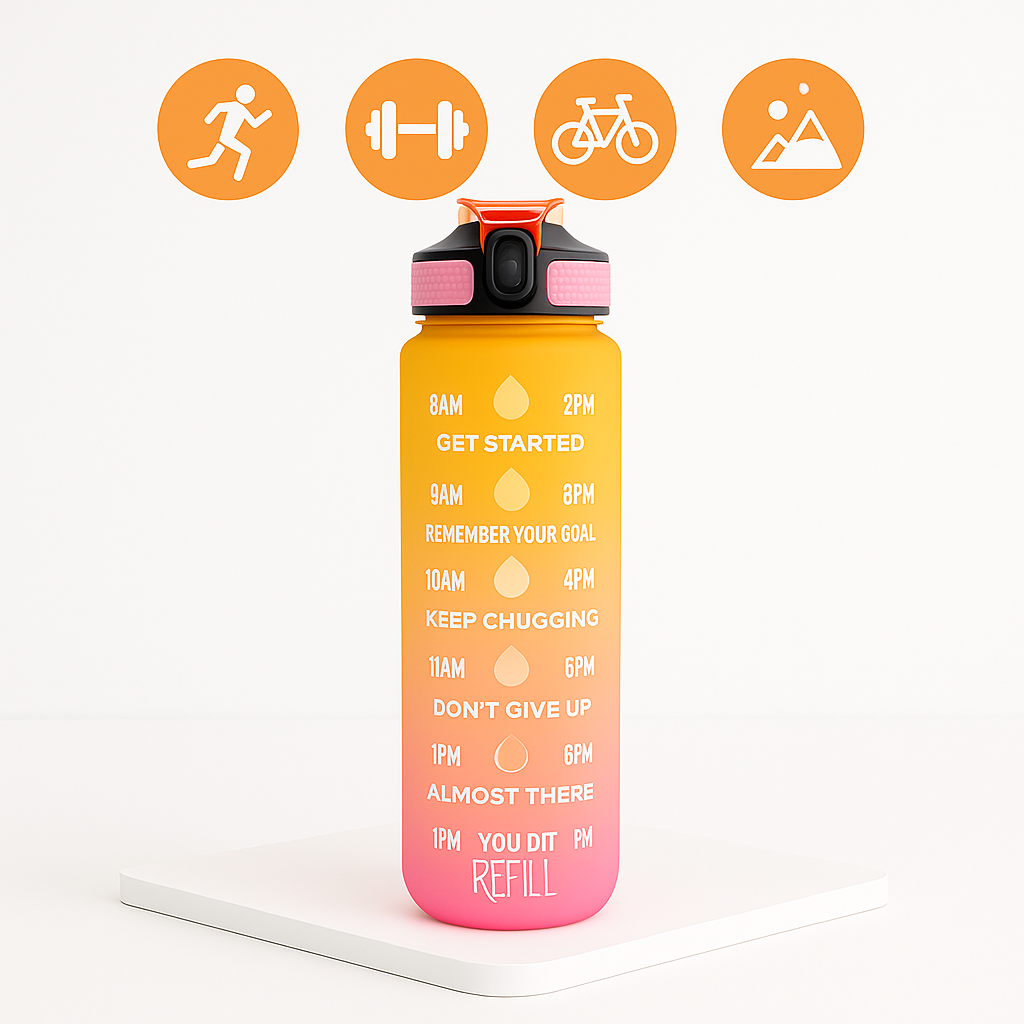Gourde Isotherme 1L – Bouteille d’Eau Sport 18/8