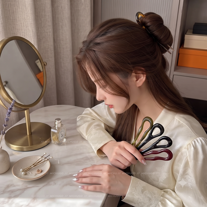 Pince à Cheveux Papillon Vintage en Acétate | Élégance et Confort