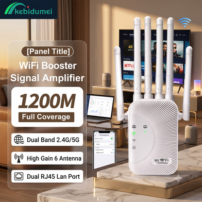 Répéteur WiFi Double Bande – 1200 Mbps
