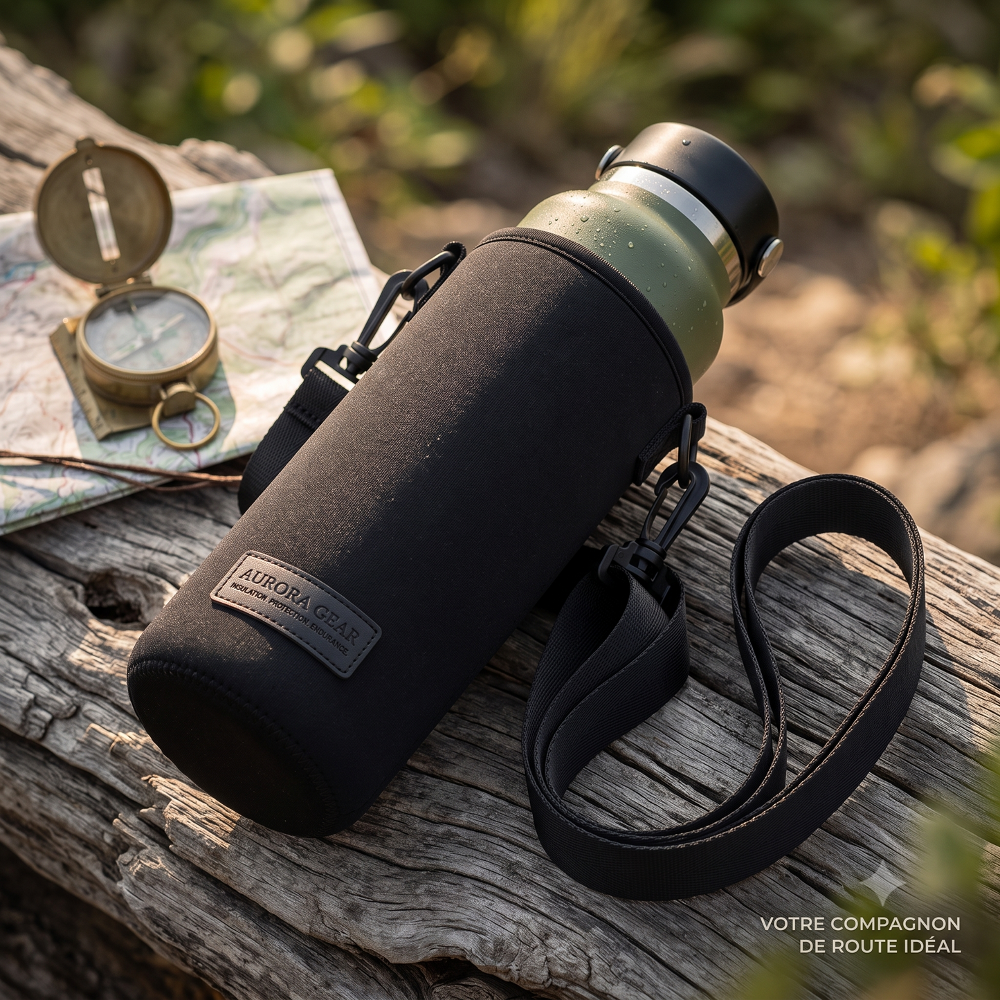 Housse Isolante en Néoprène pour Bouteille et Thermos – Sangle Réglable