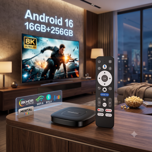 Boîtier Android TV 16 | 4K & Performance 8 Go/256 Go