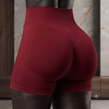 Short de Sport Femme Taille Haute Push-Up Sans Couture | Fitness