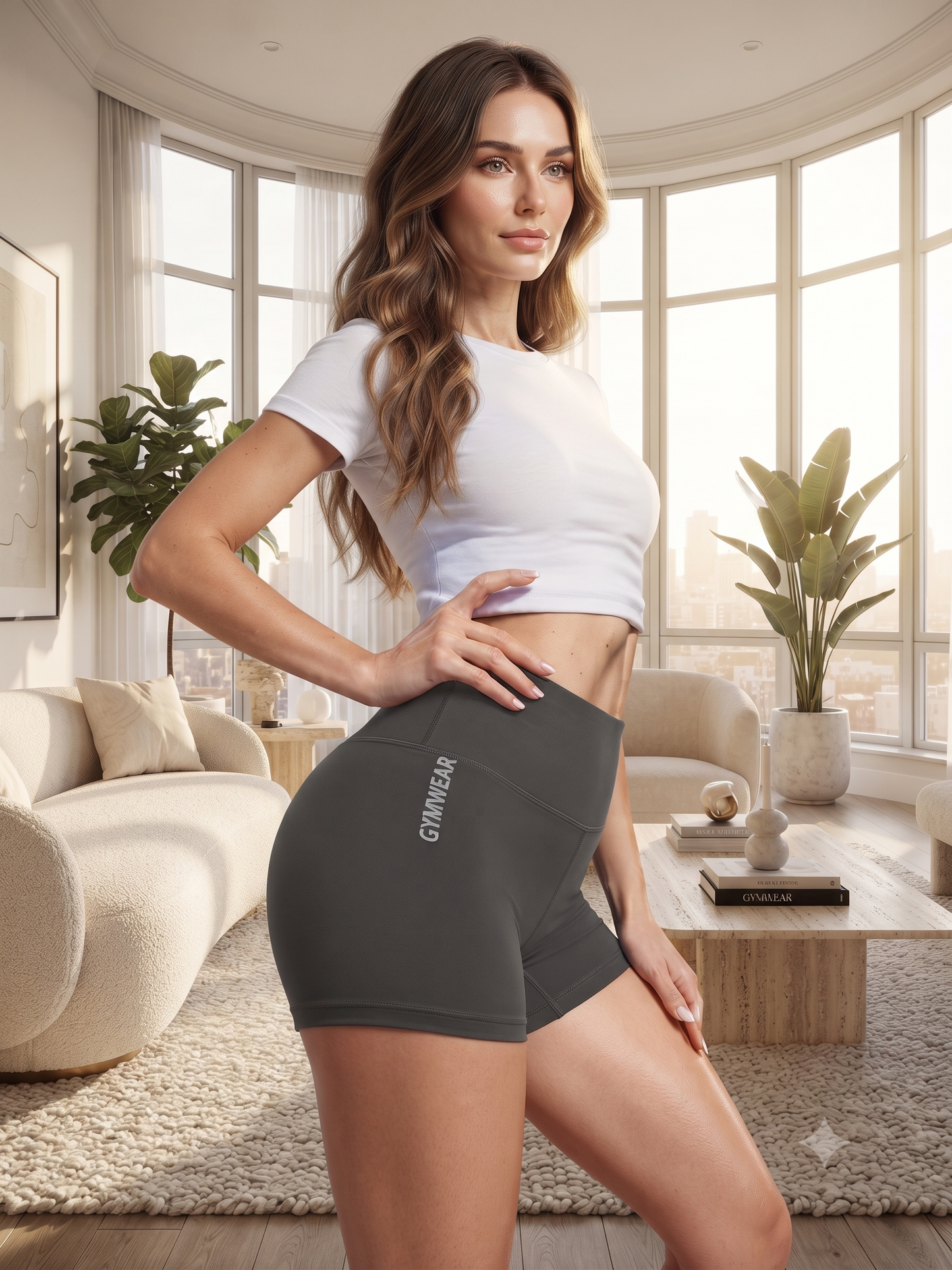 Short de Fitness Femme Taille Haute | Respirant, Gainant & Ultra Extensible