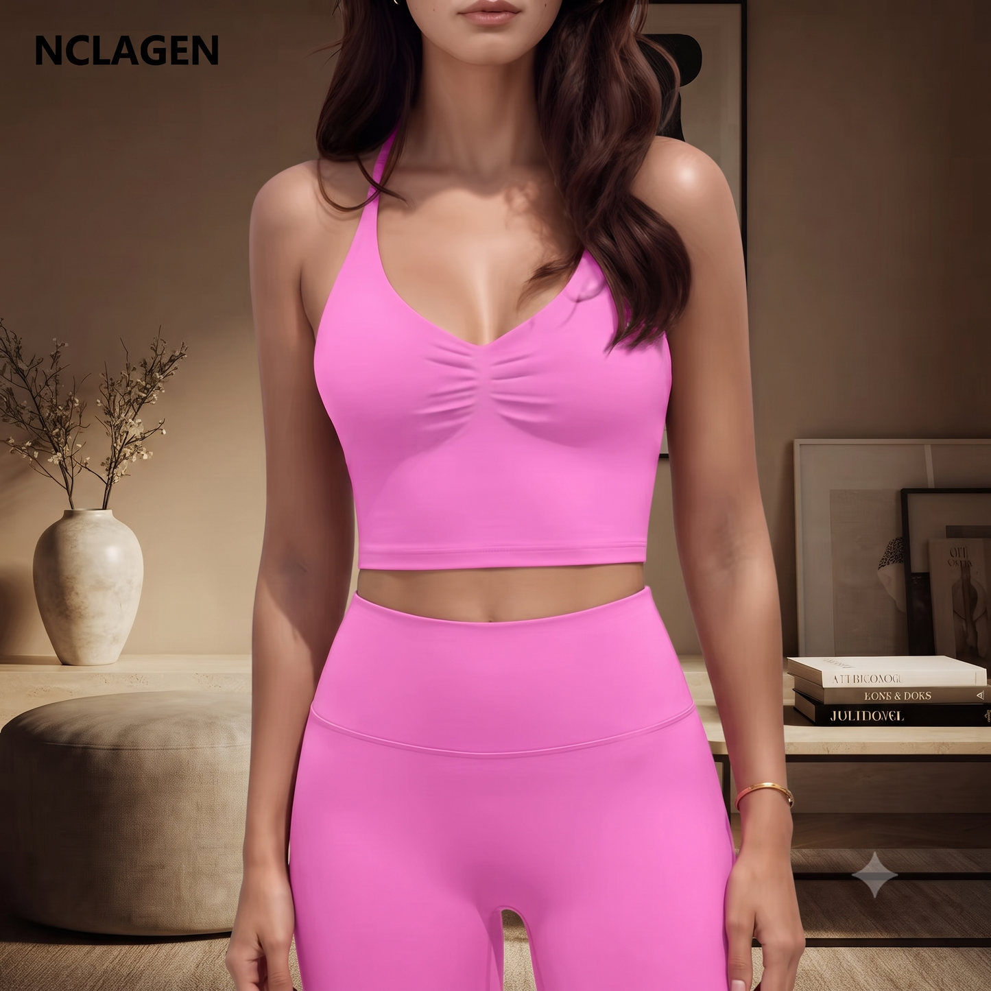 Débardeur de Sport Femme Sans Couture avec Soutien-Gorge Intégré