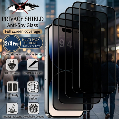 Verre Trempé Anti-Espion : Confidentialité Totale pour iPhone