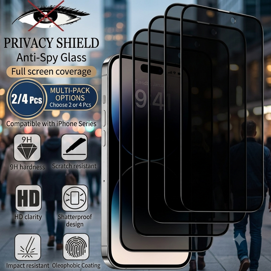 Verre Trempé Anti-Espion : Confidentialité Totale pour iPhone