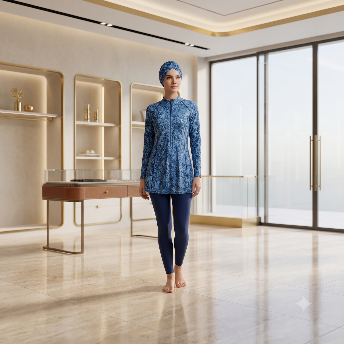 Burkini Modeste 3 Pièces — Maillot de Bain Couverture Totale