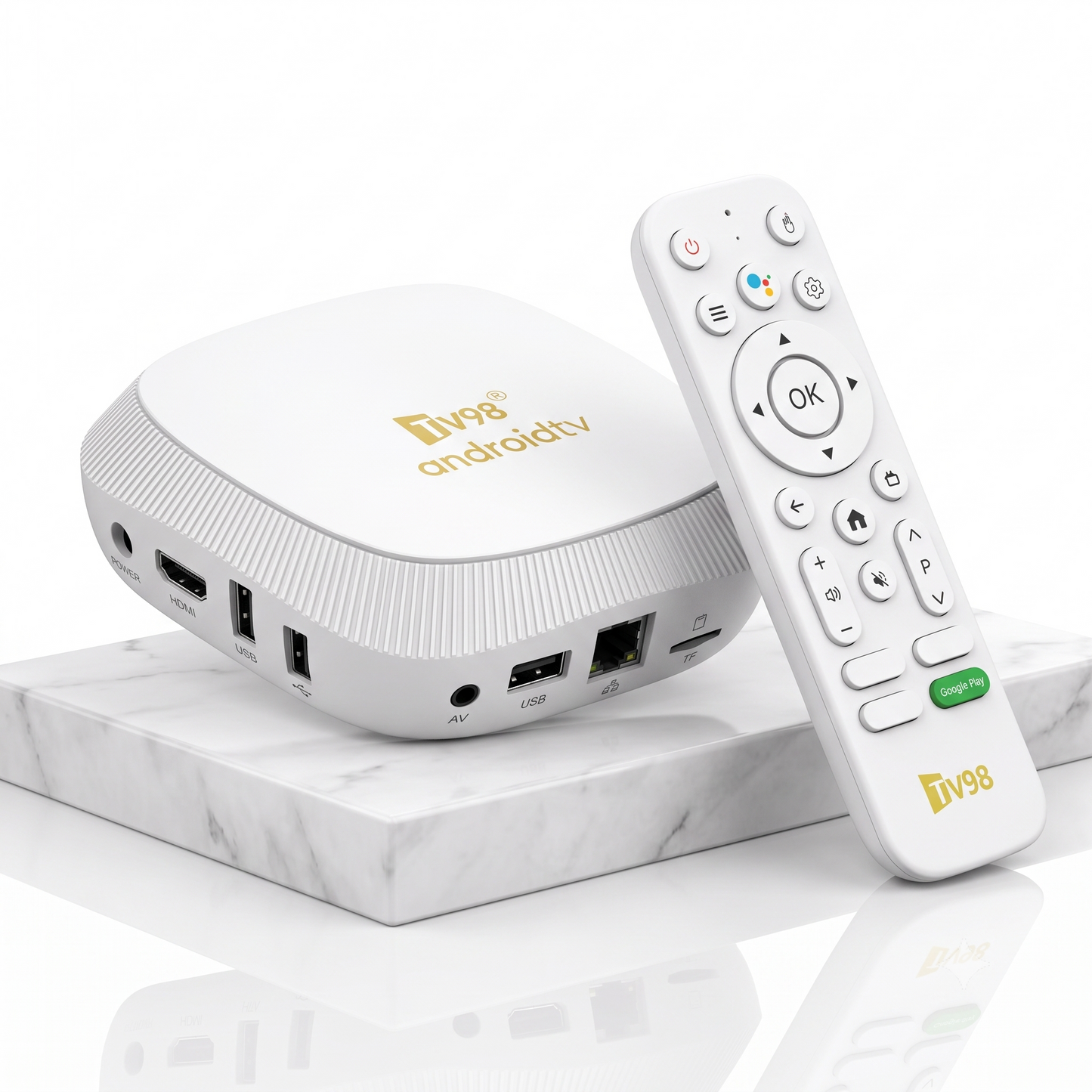 TV98 ATV Max - Smart TV Box 8K Lecteur Multimédia contrôle Vocal
