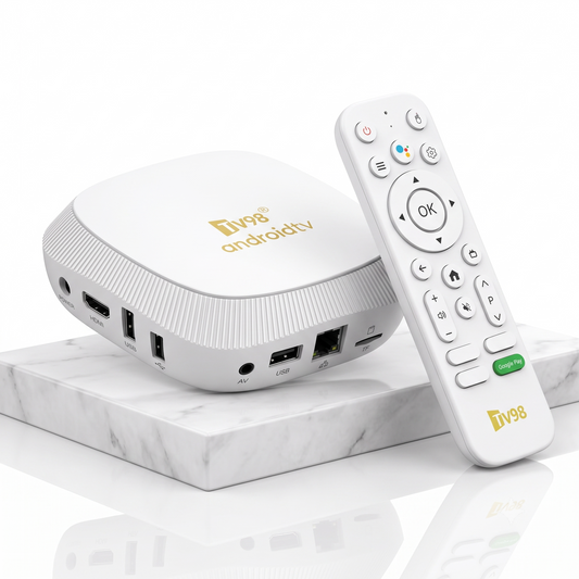 TV98 ATV Max - Smart TV Box 8K Lecteur Multimédia contrôle Vocal