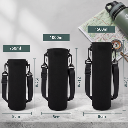 Housse Isolante en Néoprène pour Bouteille et Thermos – Sangle Réglable