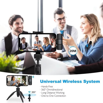Microphone Cravate Sans Fil Portable Lenovo (Bluetooth 5.3)