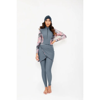 Burkini Modeste 3 Pièces — Maillot de Bain Couverture Totale