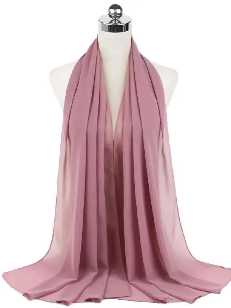 Foulard Mousseline Hijab uni pour Femme / Confort et Praticité
