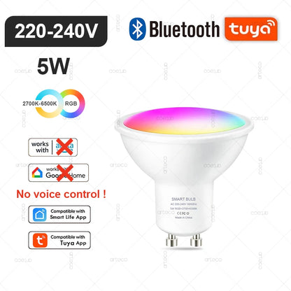 Ampoule LED Intelligente Wi-Fi & Bluetooth Compatible Alexa et Google