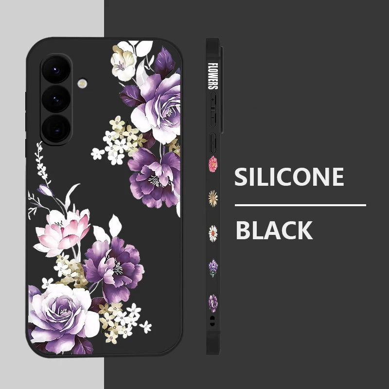 Coque Fleur de Pivoine Violette & Samsung Galaxy