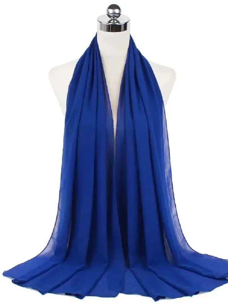 Foulard Mousseline Hijab uni pour Femme / Confort et Praticité