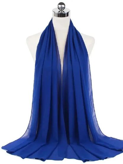Foulard Mousseline Hijab uni pour Femme / Confort et Praticité