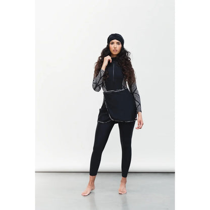 Burkini Modeste 3 Pièces — Maillot de Bain Couverture Totale