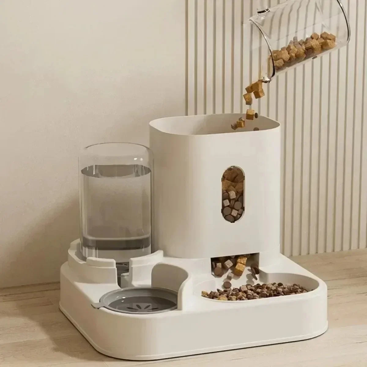 Gamelle Automatique avec Fontaine à Eau pour Chiens et Chats