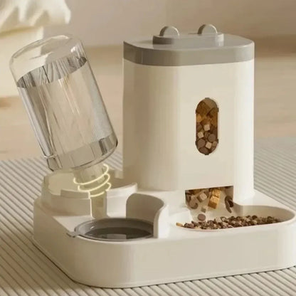 Gamelle Automatique avec Fontaine à Eau pour Chiens et Chats
