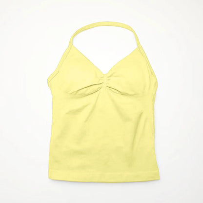 Débardeur de Sport Femme Sans Couture avec Soutien-Gorge Intégré