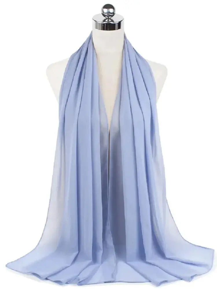 Foulard Mousseline Hijab uni pour Femme / Confort et Praticité