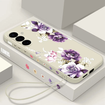 Coque Fleur de Pivoine Violette & Samsung Galaxy