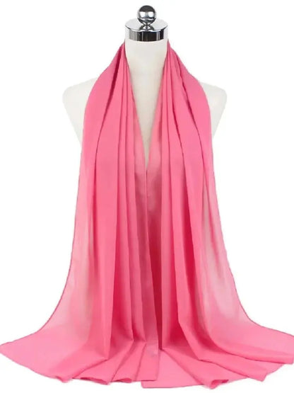 Foulard Mousseline Hijab uni pour Femme / Confort et Praticité