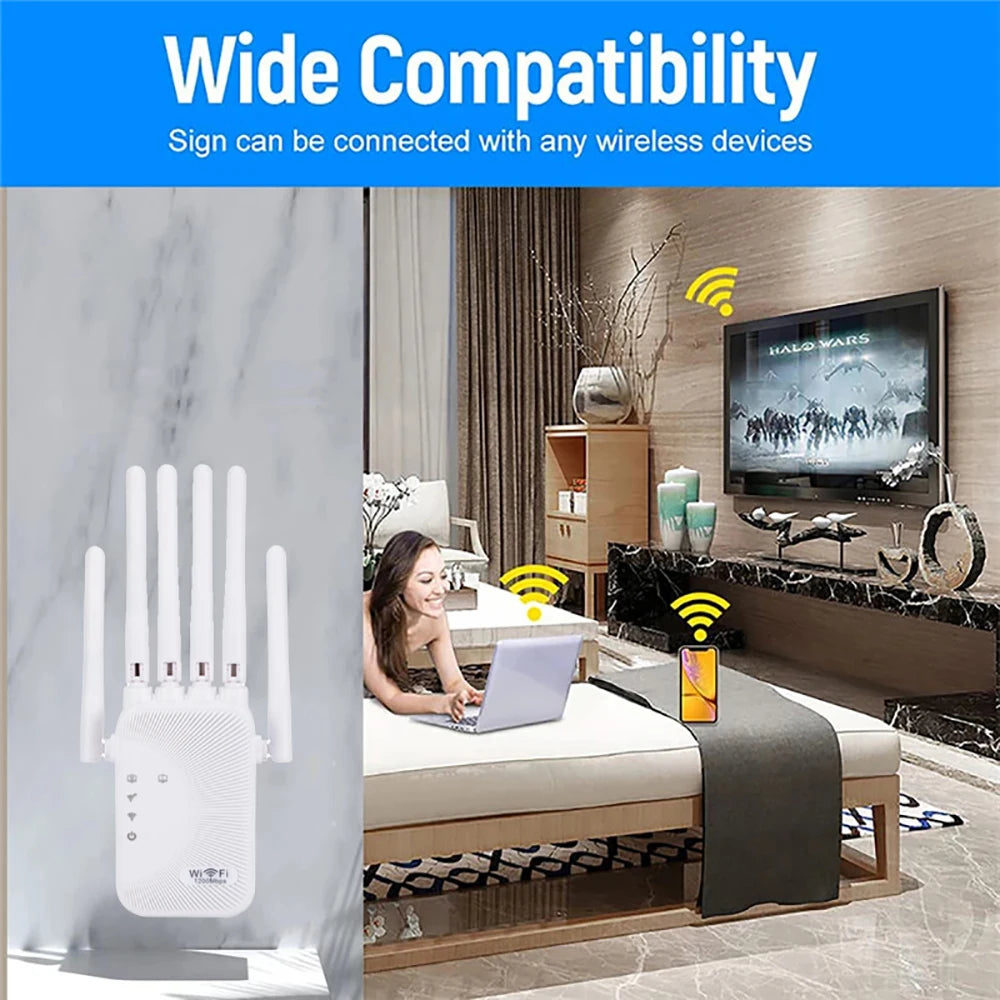 Répéteur WiFi Double Bande – 1200 Mbps