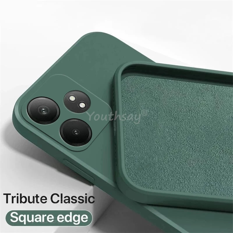 📱 Coque en Silicone Liquide TPU – Anti‑Chute pour Realme GT 6