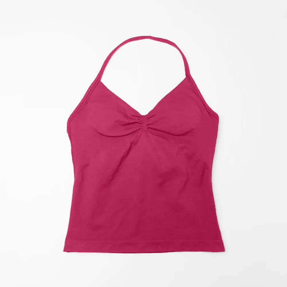 Débardeur de Sport Femme Sans Couture avec Soutien-Gorge Intégré