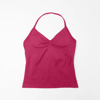 Débardeur de Sport Femme Sans Couture avec Soutien-Gorge Intégré