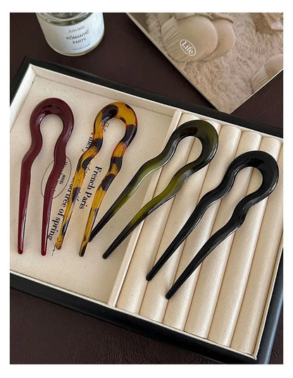 Pince à Cheveux Papillon Vintage en Acétate | Élégance et Confort