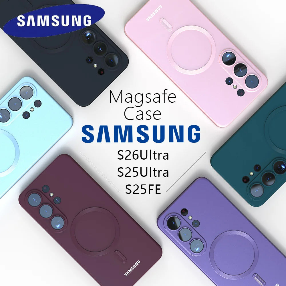 Coque en Silicone avec Technologie MagSafe & Samsung Galaxy