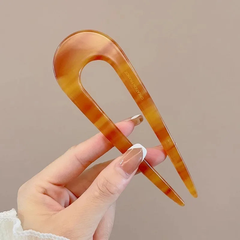 Pince à Cheveux Papillon Vintage en Acétate | Élégance et Confort