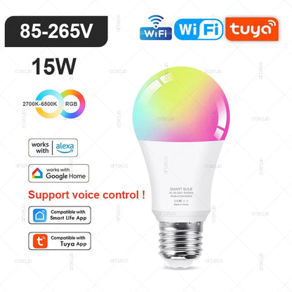 Ampoule LED Intelligente Wi-Fi & Bluetooth Compatible Alexa et Google