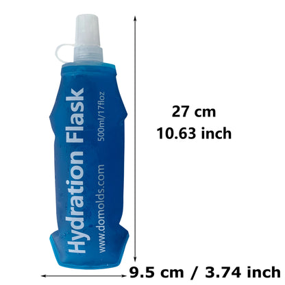 Gourde Pliable AXEN – 150 ml / 250 ml / 500 ml - TPU Souple & Ultra‑Légère