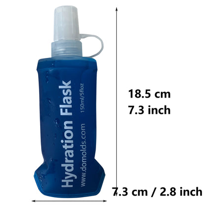 Gourde Pliable AXEN – 150 ml / 250 ml / 500 ml - TPU Souple & Ultra‑Légère