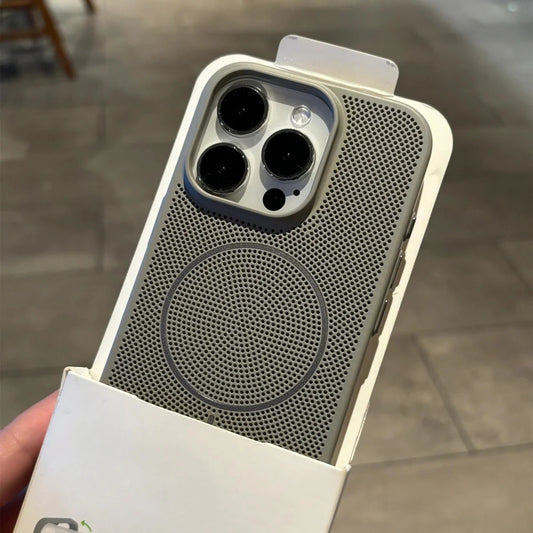 Grille de Dissipation Thermique Magnétique – Coque MagSafe iPhone
