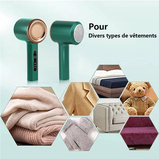 Rasoir Anti-Peluches Électrique Rechargeable