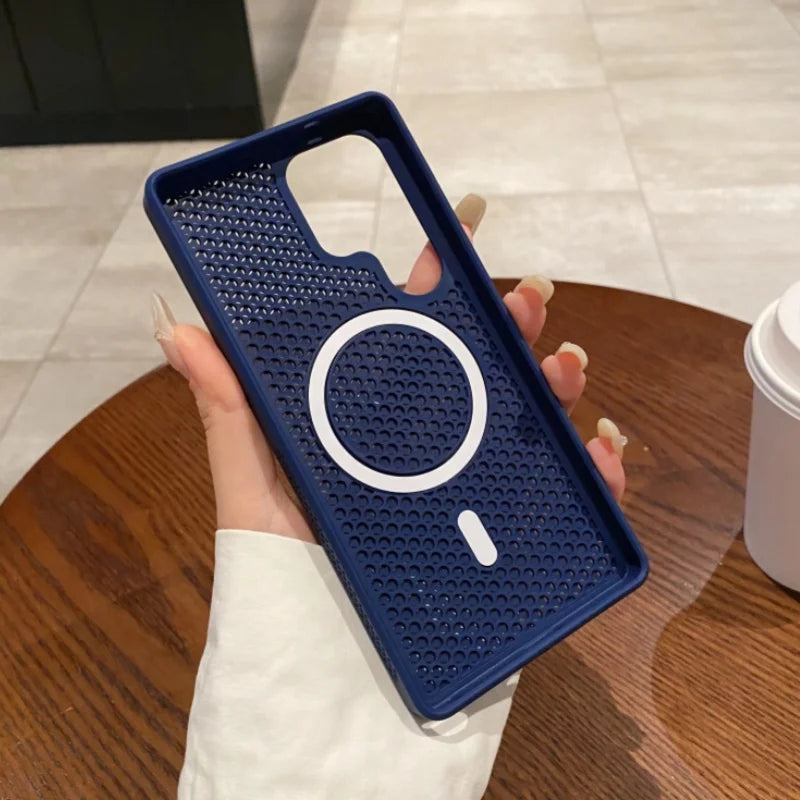 Coque Magnétique MagSafe Respirante pour Samsung Galaxy