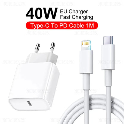 Chargeur Rapide USB-C 40 W Compatible iPhone