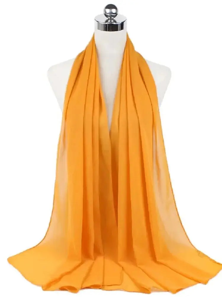 Foulard Mousseline Hijab uni pour Femme / Confort et Praticité