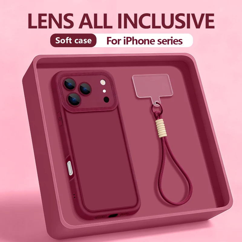 Coque TPU Antichoc avec Dragonne pour iPhone