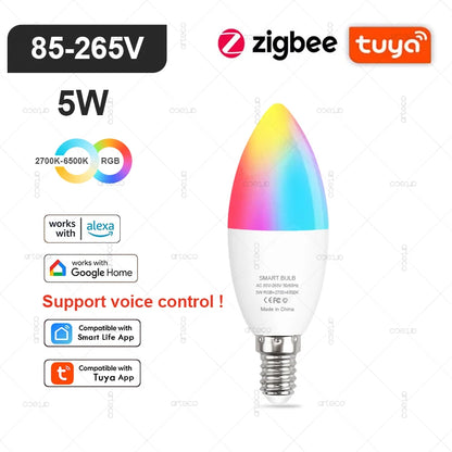 Ampoule LED Intelligente Wi-Fi & Bluetooth Compatible Alexa et Google