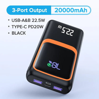 Batterie Externe 20 000 mAh – Charge Rapide 22,5W PD