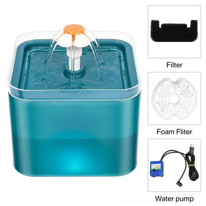 Fontaine à Eau Intelligente (2L) – Ultra-Silencieuse avec LED